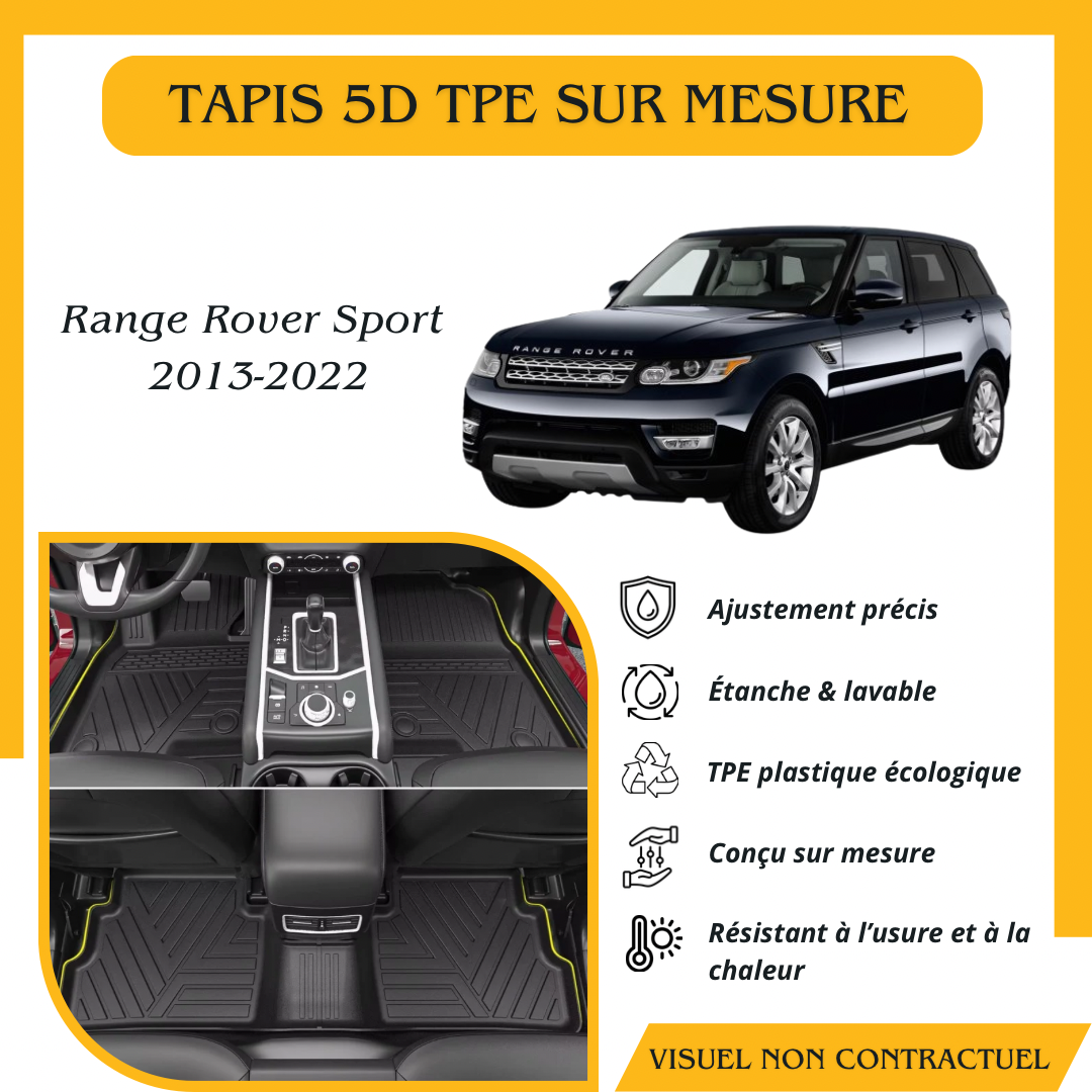 Tapis sur mesure 5D TPE Range Rover Sport 2013-2022