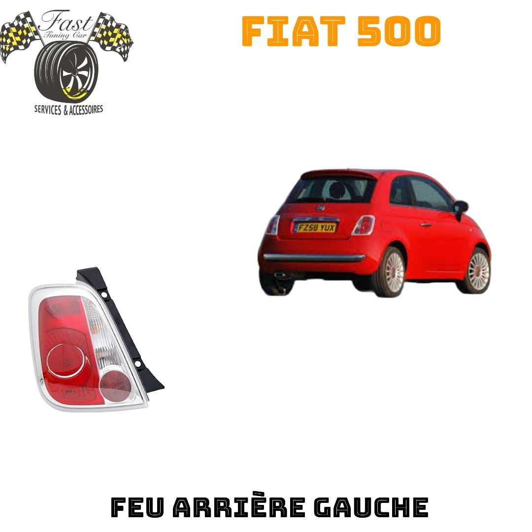 Feu arrière droit pour fiat 500 phase 1, 2007-2015, neuf