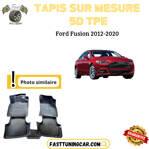 Tapis sur mesure 5D TPE Ford Fusion 2012-2020