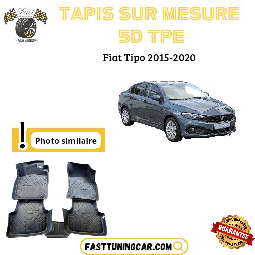 Tapis sur mesure 5D TPE Fiat Tipo 2015-2020