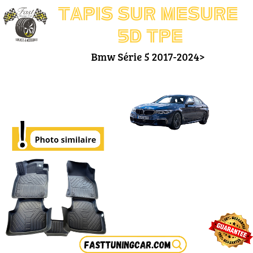 Tapis sur mesure 5D TPE Bmw Série 5 G30 2017-2024