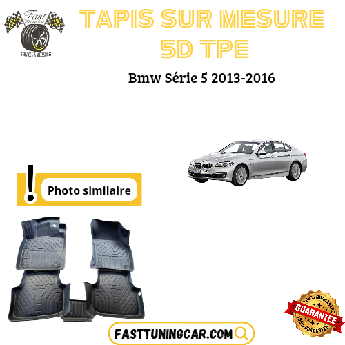Tapis sur mesure 5D TPE Bmw Série 5 F10 2013-2016
