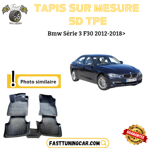 Tapis sur mesure 5D TPE Bmw Série 3 F30 2012-2018>