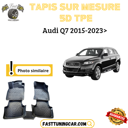 Tapis sur mesure 5D TPE Audi Q7 2015-2023>