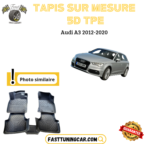 Tapis sur mesure 5D TPE Audi A3 2012-2020
