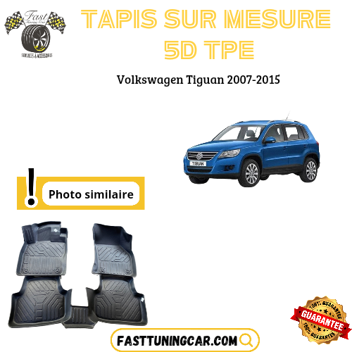 Tapis sur mesure 5D TPE Volkswagen Tiguan 2007-2015