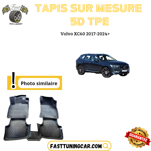 Tapis sur mesure 5D TPE Volvo XC60 2017-2024>