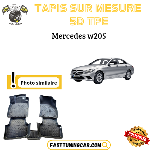 Tapis sur mesure 5D TPE Mercedes W205 2014 >