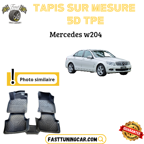 Tapis sur mesure 5D TPE Mercedes W204 2007 >