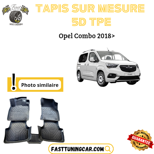 Tapis sur mesure 5D TPE Opel Combo 2018>