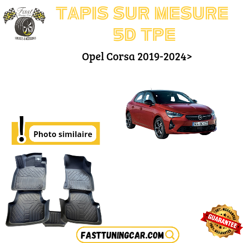 Tapis sur mesure 5D TPE Opel Corsa 2019-2024>