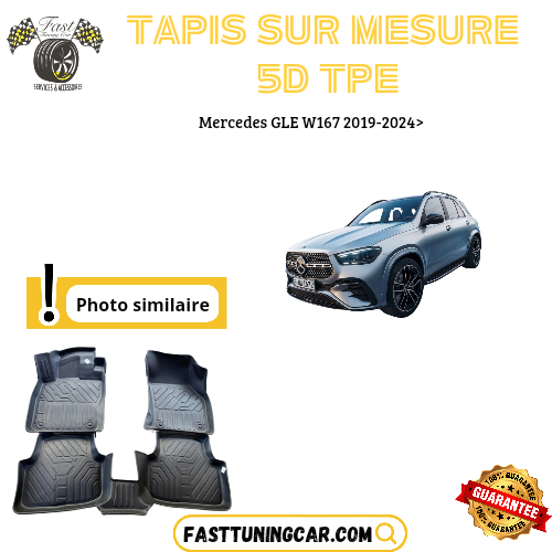 Tapis sur mesure 5D TPE Mercedes GLE W167 2019-2024>