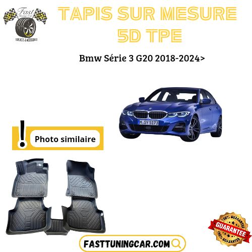 Tapis sur mesure 5D TPE Bmw Série 3 G20 2018-2024>