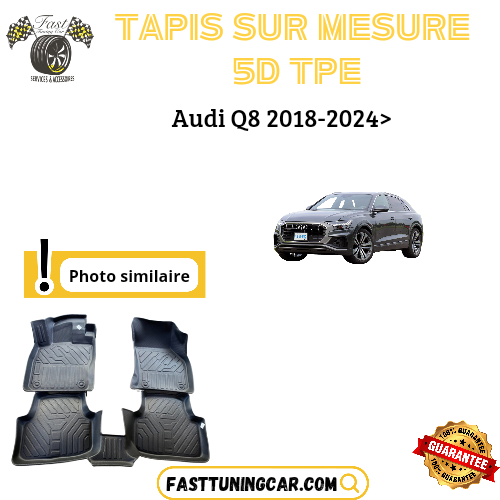 Tapis sur mesure 5D TPE Audi Q8 2018-2024>