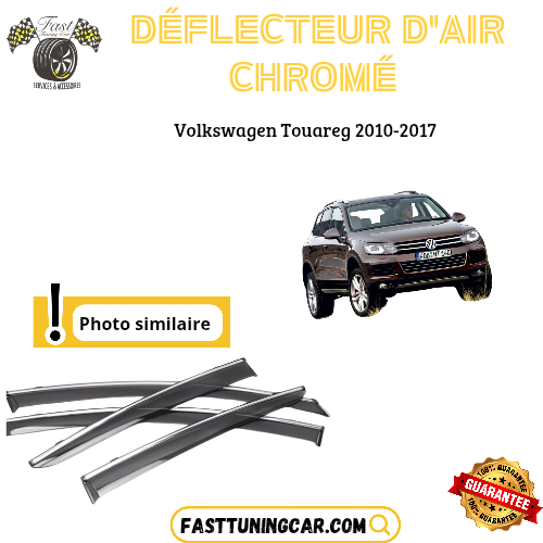 Déflecteur d’air noir et chromé Volkswagen Touareg 2010-2017