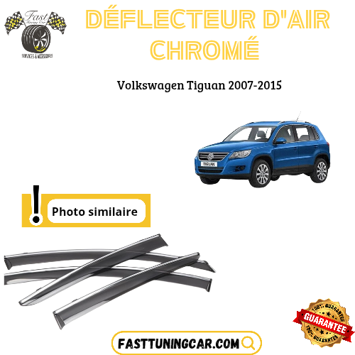 Déflecteur d’air noir et chromé Volkswagen Tiguan 2007-2015