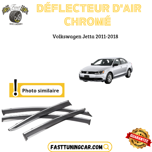 Déflecteur d’air noir et chromé Volkswagen Jetta 2011-2018