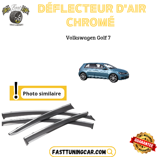 Déflecteur d’air noir et chromé Volkswagen Golf 7