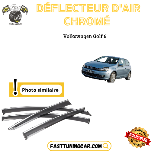 Déflecteur d’air noir et chromé Volkswagen Golf 6