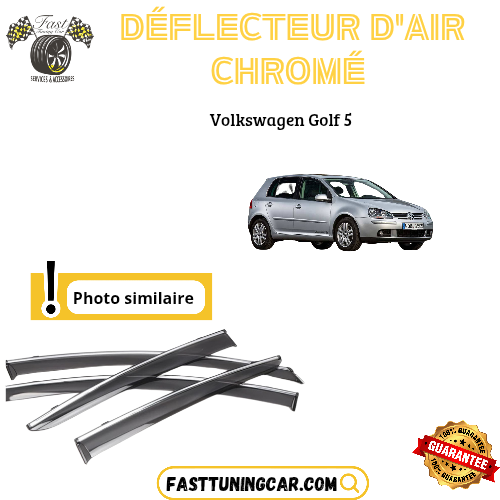 Déflecteur d’air noir et chromé Volkswagen Golf 5