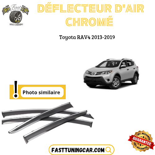 Déflecteur d’air noir et chromé Toyota RAV4 2013-2019