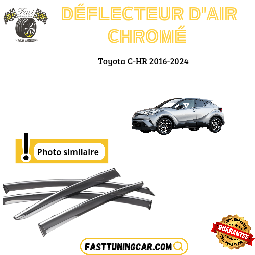 Déflecteur d’air noir et chromé Toyota C-hr 2016-2024