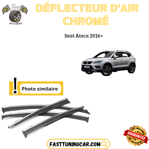 Déflecteur d’air noir et chromé Seat Ateca 2016+
