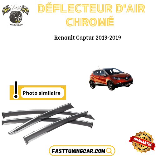 Déflecteur d’air noir et chromé Renault Capture 2013-2019