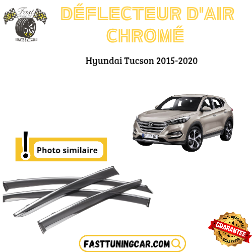 Déflecteur d’air noir et chromé Hyundai Tucson 2015-2020