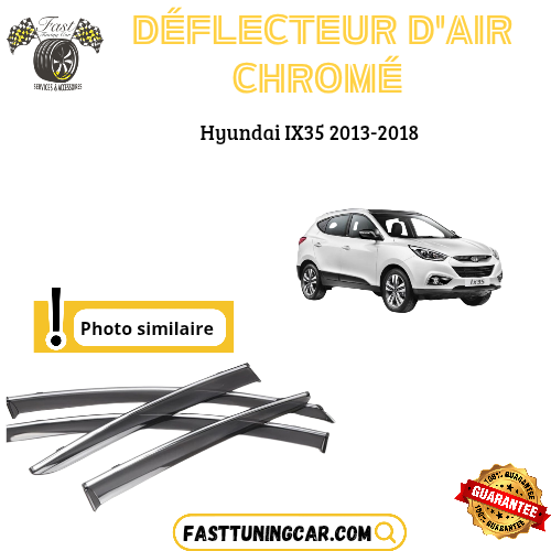 Déflecteur d’air noir et chromé Hyundai IX35 2013-2018