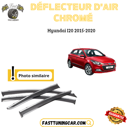 Déflecteur d’air noir et chromé Hyundai I20 2015-2020