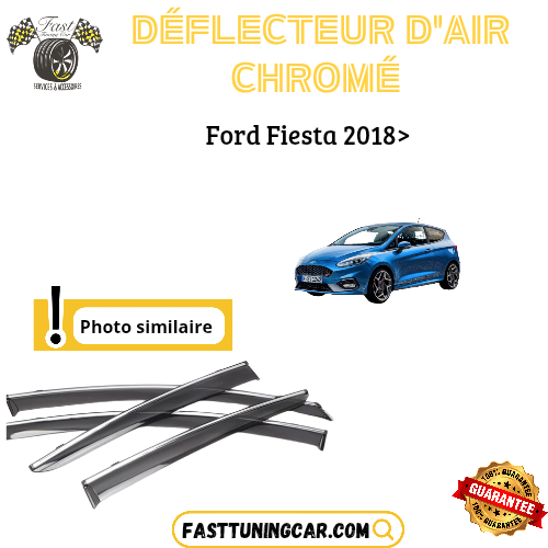 Déflecteur d’air noir et chromé Ford Fiesta 2018+