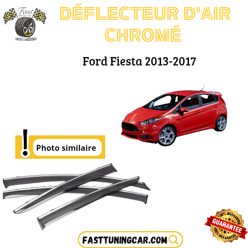Déflecteur d’air noir et chromé Ford Fiesta 2013-2017