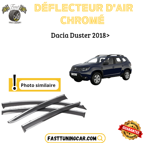 Déflecteur d’air noir et chromé Dacia Duster 2018+