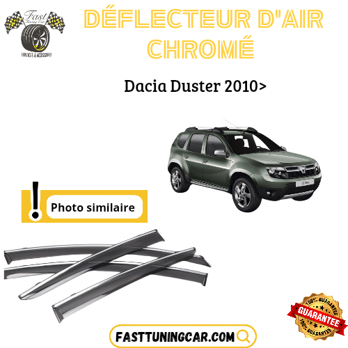 Déflecteur d’air noir et chromé Dacia Duster 2010+