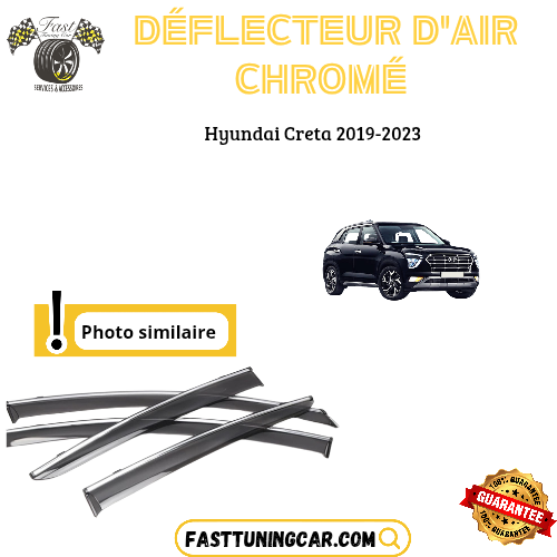 Déflecteur d’air noir et chromé Hyundai Creta 2019-2023