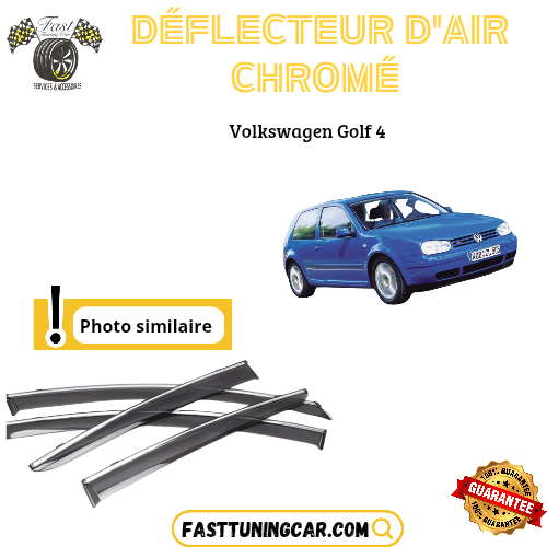 Déflecteur d’air noir et chromé Volkswagen Golf 4