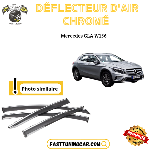 Déflecteur d’air noir et chromé Mercedes GLA W156
