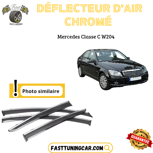 Déflecteur d’air noir et chromé Mercedes Class C W204