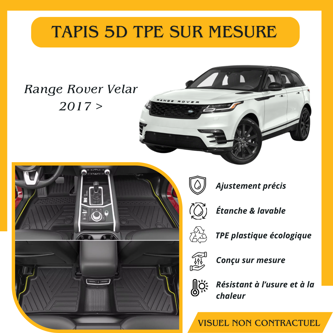 Tapis sur mesure 5D TPE Range Rover Velar 2017>