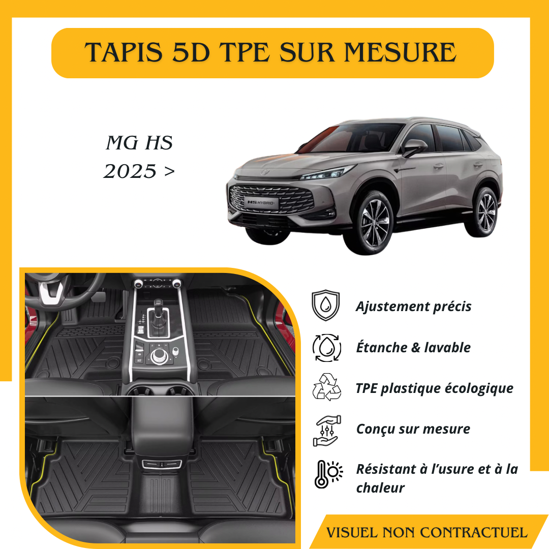 Tapis sur mesure 5D TPE MG HS 2025 >