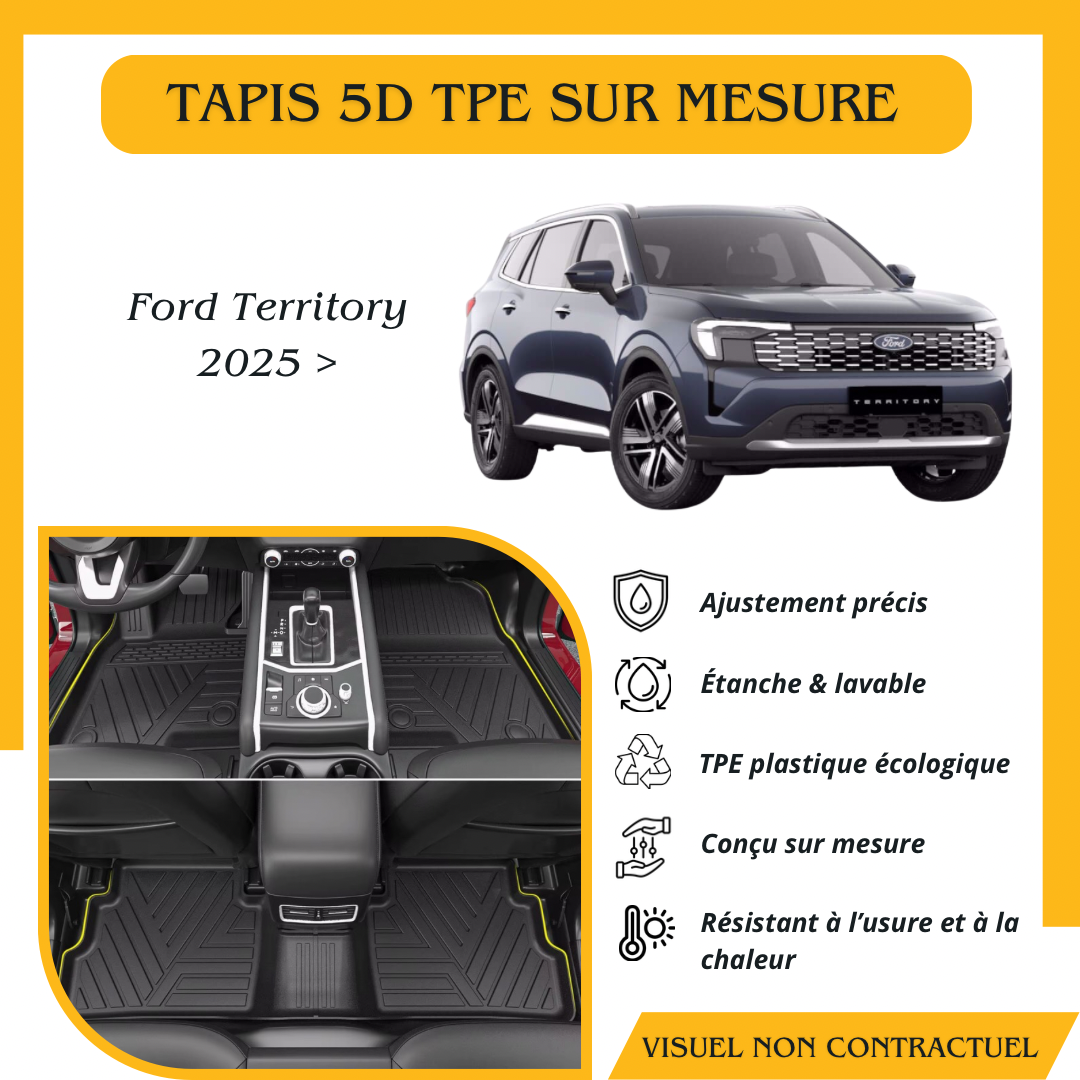 Tapis sur mesure 5D TPE Ford Territory 2025 >