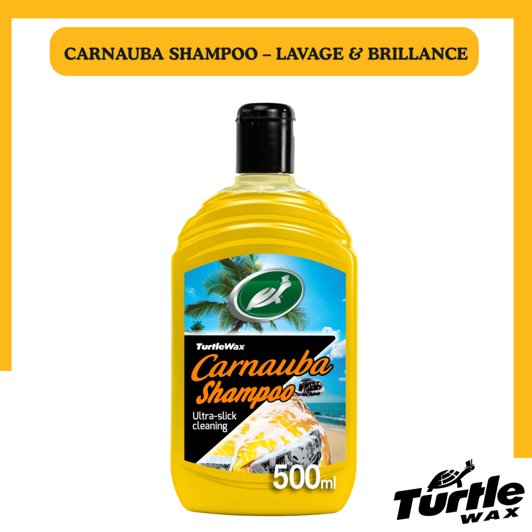 Turtle Wax Carnauba Shampoo – Shampoing Auto Brillance & Protection 500ML
