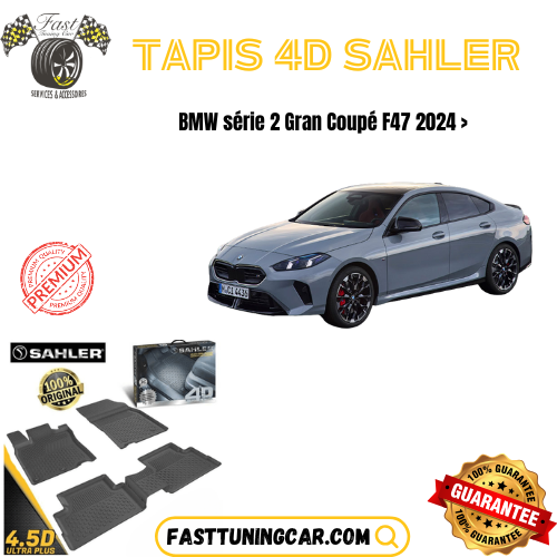 Tapis sur mesure 4D Premium BMW Série 2 Gran Coupé F47 2024 >