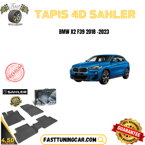 Tapis sur mesure 4D Premium BMW X2 F39 2018-2023