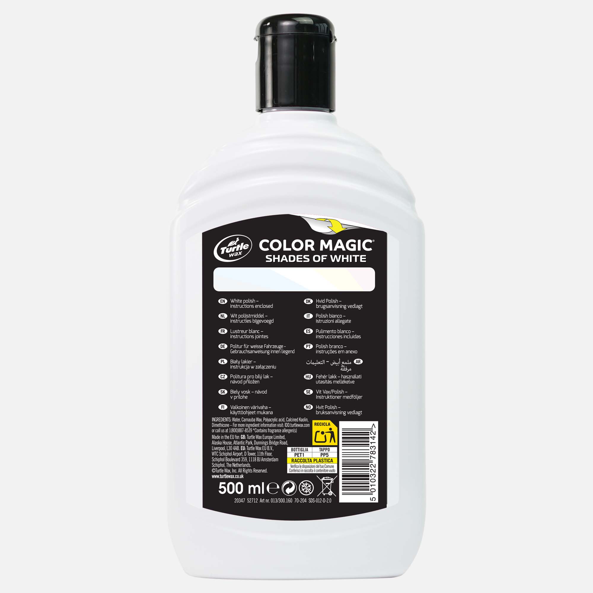 Turtle Wax Color Magic ULTRA WHITE WAX 500ML