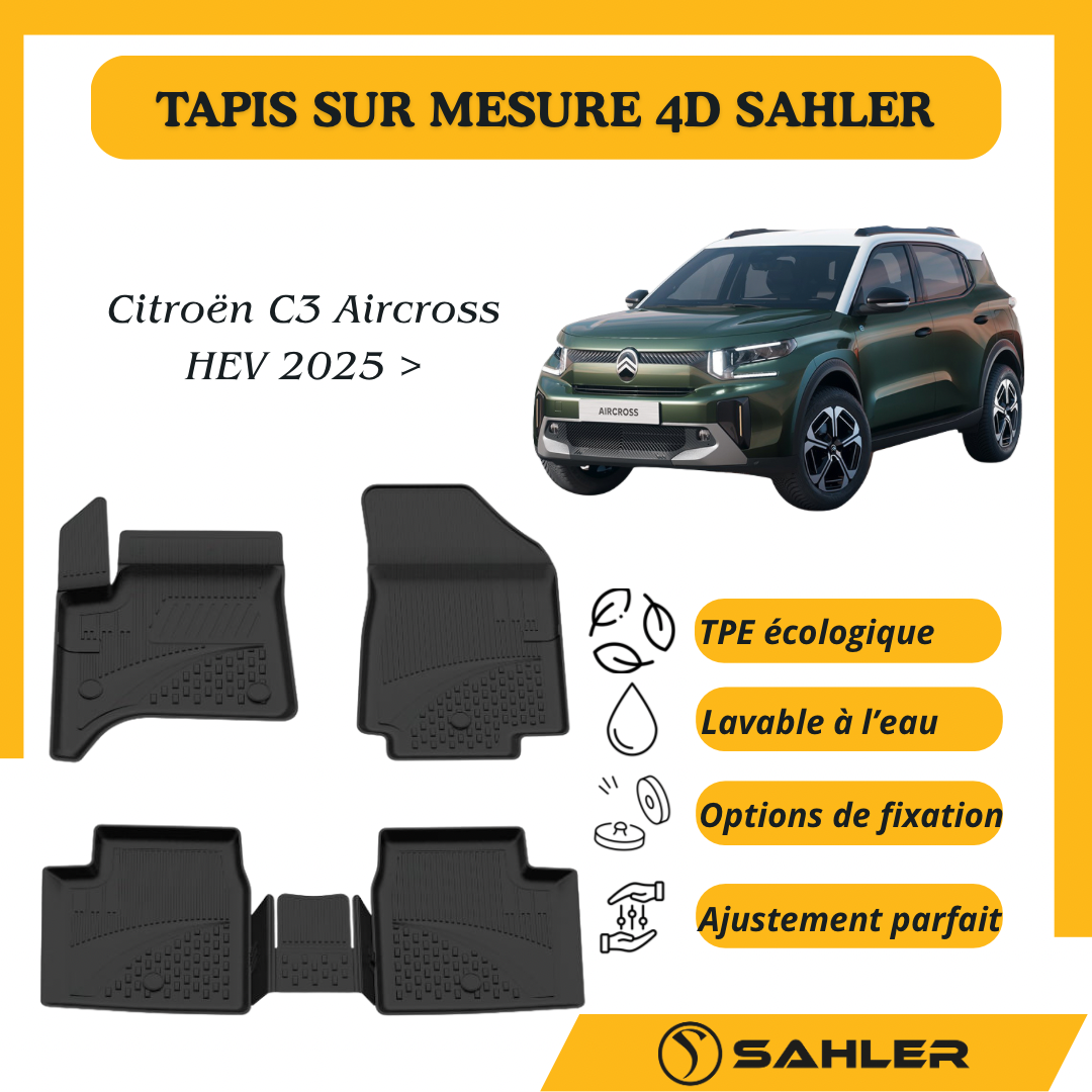 Tapis Sur Mesure 4D Citroën C3 Aircross HEV 2025 >