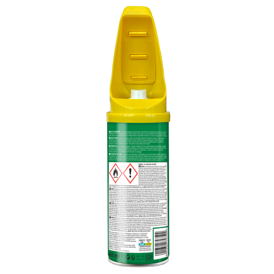 Turtle Wax Interior 1 – Nettoyant Tissus & Détachant Mousse Active 400 ml