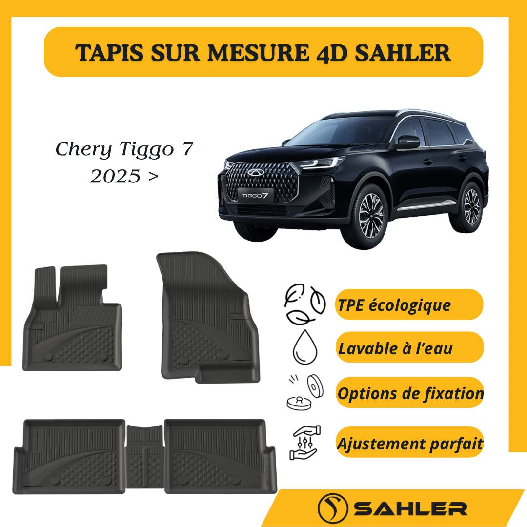 Tapis Sur Mesure 4D Chery Tiggo 7 Facelift 2025 >