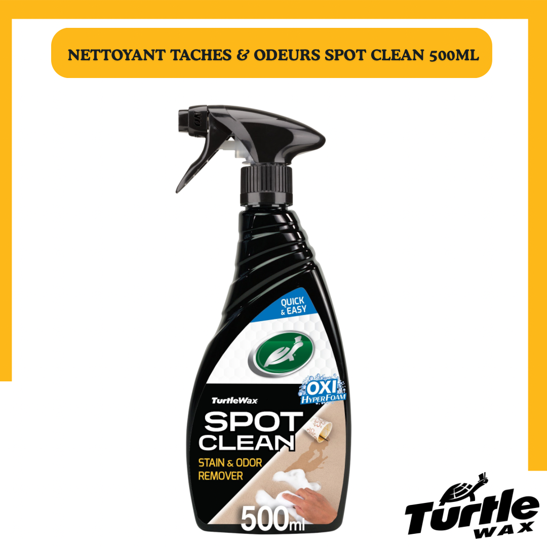 Turtle Wax Spot Clean – Détachant & Désodorisant Intérieur 500 ml
